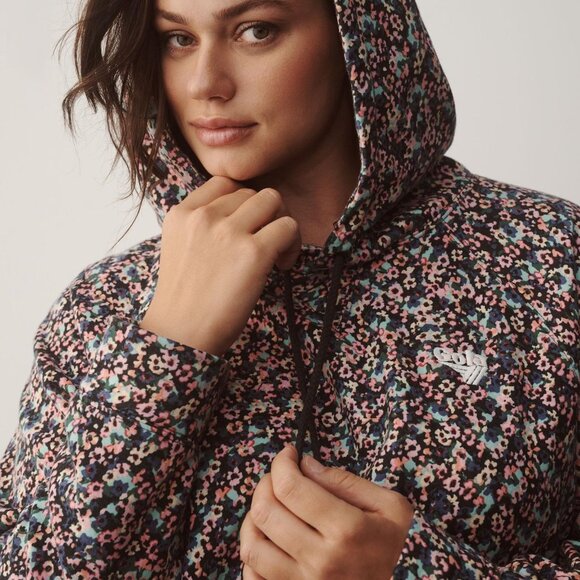 Gola x Anthropologie Hooded Sweatshirt Top Pullover Floral Printed XXS 276489 - Picture 2 of 6